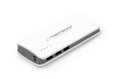 Powerbank - Esperanza POWER BANK RADIUM 8000MAH WHITE/GRAY Powerbank - Valkoinen - 8000 mAh - EMP106WE