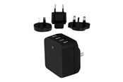 Tabletti - Adapterit & Laturit - StarTech.com 4-Port USB Wall Charger - International Travel - 34W/6.8A - USB4PACBK