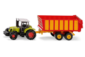 Leluautot - SIKU 1650 John Deere rehukone silo perävaunulla 1:72 - 541671