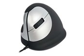 Hiiret - R-Go Tools R-Go HE -hiiri Pystyhiiri Keskikokoinen Vasenkätinen - Ergonominen hiiri - 5 painiketta - Hopea - RGOHELE
