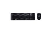 Näppäimistöt - Logitech MK220 Combo Langaton - Yhdysvallat - Näppäimistö ja Hiirisetti - Englanti (US) - Musta - 920-003168