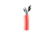 Kaapelihyllyt, Kaapelisukat & Kaapelisiteet - Multibrackets m Universal Cable Sock Self Wrapping 25mm Punainen 25m - 7350073734535