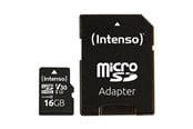Muistikortti - Intenso - flash Muistikortti - 16 GB - microSDHC UHS-I - 3433470