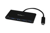 USB hub - StarTech.com USB C -keskus PD 2.0:lla, jossa on 4 porttia USB hub - 4 porttia - Musta - HB30C4AFPD