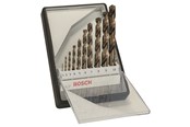 Poranterät & Ruuvauskärjet - Bosch 10-os. Robust Line -metalliporanteräsarja HSS-Co 1; 2; 3; 4; 5; 6; 7; 8; 9; 10 mm - 2607019925