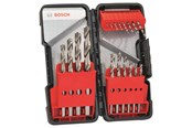 Poranterät & Ruuvauskärjet - Bosch 18-os. Toughbox-metalliporanteräsarja HSS-G, DIN 338, 135° 1; 1,5; 2; 2,5; 3; 3,5; 4; 4,5; 5; 5,5; 6; 7; 8; 9; 10 mm - 2607019578
