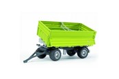 Leluautot - Bruder Fliegl Three way tipp. trailer with removable top - 2203