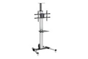 Seinäkiinnitys, AV-kiinnikkeet & AV-kalusteet - StarTech.com TV Cart - For 32" to 70" TVs - One-Touch Height Adjustment - vogn med hjul - Max 30 kg - recommended for 70" - STNDMTV70