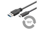 USB kaapelit - Pro USB-A <-> USB-C - 0.15m - USB 3.0 - Musta - PUSB3.2G1-AC-BLK-0.15M