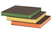 Hiomakoneet - Bosch 3 kpl pakkaus hiomatyynyjä, kaareville pinnoille 120 x 98 x 13 mm, M, F, SF - 2609256F17