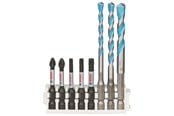 Poranterät & Ruuvauskärjet - Bosch Hex-9 MultiConstruction 5,6,8mm; Impact Power -ruuvauskärki 50mm PH2, PZ2, T20, T25, T30 - 2608577144