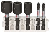 Poranterät & Ruuvauskärjet - Bosch Impact Control ruuvauskärki- ja kuusiohylsypakkaus, 5-os. - 2608522350