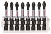 Poranterät & Ruuvauskärjet - Bosch Impact Control -ruuvinväänninkärkipaketti, 8 osaa, 8xPZ2 - 2608522331