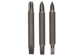 Poranterät & Ruuvauskärjet - Bosch 3-os. kaksipäisten ruuvauskärkien sarja Phillips-ristikantaruuveille ja urakantaruuveille (PH, S) S0,6x4,5-PH1; S0,8x5,5-PH2; S1,2x6,5-PH3; 60 mm - 2609255959