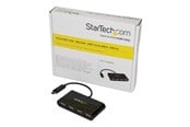 USB hub - StarTech.com USB-C Hub 4-portti USB hub - 4 porttia - USB 2.0 - Musta - ST4200MINIC