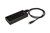 USB hub - StarTech.com USB-C Hub Metalli 7 Porttia USB hub - 7 porttia - USB 3.0 - Musta - HB30C5A2CST