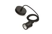 Valaisimet - Philips Vintage cord pendant Musta 1x60w 230v - 929001977901