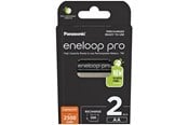 Akut ja Paristot - Panasonic eneloop pro BK-3HCDE/2BE - Battery 2 x AA type - NiMH - ( rechargeable ) - 2500 mAh - BK-3HCDE/2BE