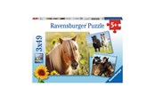 Palapelit - Ravensburger Rakastavat hevoset 3x49p Lattia - 80113