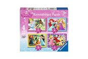 Palapelit - Ravensburger Disney-prinsessa palapeli 4 yhdessä - 73979