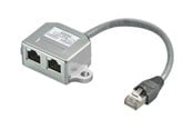 Verkkokaapelit - Pro splitter (Y-adapter) 2x RJ45 - Harmaa - 68909