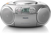 DAB, Verkko- & Kelloradiot - Philips AZ127 - boombox - CD-kasetti - FM - Stereo - Hopea - AZ127/12
