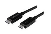 FireWire / ThunderBolt-kaapelit ja adapterit - StarTech.com Thunderbolt 3 (40Gbps) USB C Cable - Musta - 50cm - TBLT34MM50CM