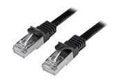 Verkkokaapelit - StarTech.com 0.5m Black Cat6 / Cat 6 Shielded (SFTP) Patch Cable 0.5 m - patchkabel - 50 cm - sort - Musta - 0.5m - N6SPAT50CMBK