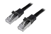 Verkkokaapelit - StarTech.com 2m Musta Cat6 / Cat 6 Shielded (SFTP) Patch Cable 2 m - patchkabel - 2 m - sort - Musta - 2m - N6SPAT2MBK