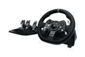 Pelit - lisävarusteet - Logitech G920 Driving Force - rat og pedalsæt - kabling - Wired Steering wheel & Pedal set - Microsoft Xbox One - 941-000124