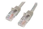 Verkkokaapelit - StarTech.com 5m Harmaa Cat5e / Cat 5 Snagless Patch Cable 5 m - patchkabel - 5 m - grå - Harmaa - 5m - 45PAT5MGR