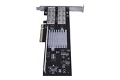 Verkkokortit (verkkosovittimet, tulostuspalvelimet jne.) - StarTech.com Kaksiporttinen QSFP+ palvelimen NIC - PCIe - 40G verkkoliitäntäkortti - verkkosovitin - PEX40GQSFDPI