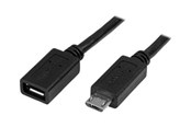 USB kaapelit - StarTech.com 0.5m / 20in Micro-USB Extension Cable - M/F - USB forlængerkabel - 50 cm - USBUBEXT50CM