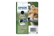 Mustepatruunat, värikasetit ja lisävarusteet - Epson T1281 - størrelse m - sort - Original - blækpatron - C13T12814022
