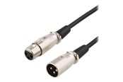 KVM-kaapelit - Deltaco XLR-lydkabel 3-pin han - 3-pin hun 15m - XLR-1150