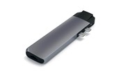 Telakointiasemat - Satechi Aluminum Type-C Pro Hub with Ethernet and 4K Dock - Space Harmaa - ST-TCPHEM