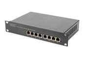 Kytkimet - DIGITUS DN-95317 8-Port Gigabit PoE (80W) Switch 10 Inch Unmanaged - DN-95317