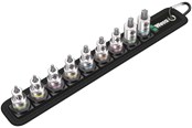 Työkalut - Wera Belt A 3 TORX® HF Zyklop bit socket set with holding function 1/4" drive 9 pieces - 5003882001