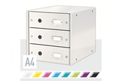 Arkistointi & Säilytys - Leitz  vetolaatikosto Click & Store 3-ltk WOW Valkoinen - 60480001