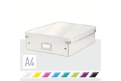 Arkistointi & Säilytys - Leitz WOW Click & Store lokerikkolaatikko, Medium Valkoinen - 60580001