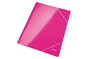 Muut kansiot, esijärjestäjät ja kirjoitusalustat - Leitz WOW kartonkinen kulmalukkokansio A4 Pinkki - 3982-00-23