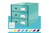 Arkistointi & Säilytys - Leitz  vetolaatikosto Click & Store 3-ltk WOW Jäänsininen - 10K268L