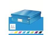 Arkistointi & Säilytys - Leitz WOW Click & Store lokerikkolaatikko, Medium Sininen - 60580036