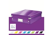 Arkistointi & Säilytys - Leitz WOW Click & Store lokerikkolaatikko, Medium Violetti - 60580062