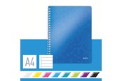 Vihkot, Lomakkeet & Muistikirjat - Leitz  muistikirja kierteellä PP WOW A4 viiva Sininen - 46370036