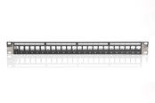 Lisätarvikkeet - DIGITUS Patchpaneeli 1HE 24-porttinen telineasennettava modulaarinen. - DN-91411-LF