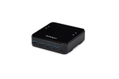 USB hub - StarTech.com 4X4 USB 3.0 -laitteiston jakosovitin - Mac / Windows / Linux -kytkin - 4 porttia USB hub - 4 porttia - USB 3.0 - Musta - HBS304A24A