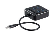 USB hub - StarTech.com USB-C Hub 4-portti USB hub - 4 porttia - USB 3.2 - Musta - HB31C4AB