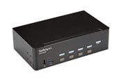 KVM-kytkimet - StarTech.com 4-porttinen HDMI KVM-kytkin - 4K 30Hz - kahden näytön tuki - KVM / ääni / USB-kytkin - 4 porttia - asennettavissa räkkiin. - SV431DHD4KU