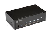 KVM-kytkimet - StarTech.com 4-porttinen HDMI KVM-kytkin - 4K 30Hz - kahden näytön tuki - KVM / ääni / USB-kytkin - 4 porttia - asennettavissa räkkiin. - SV431DHD4KU